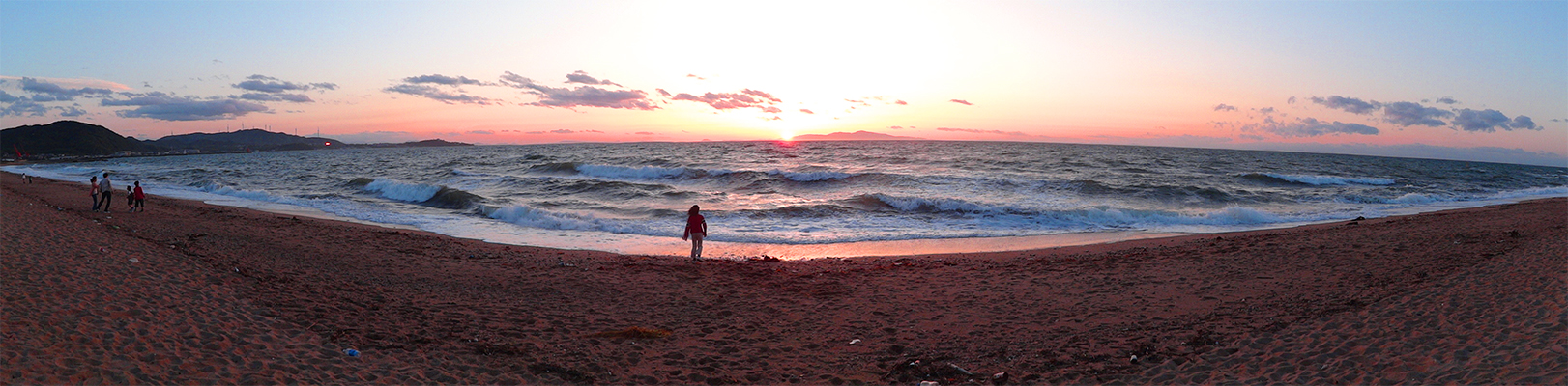 慶野松原の夕日