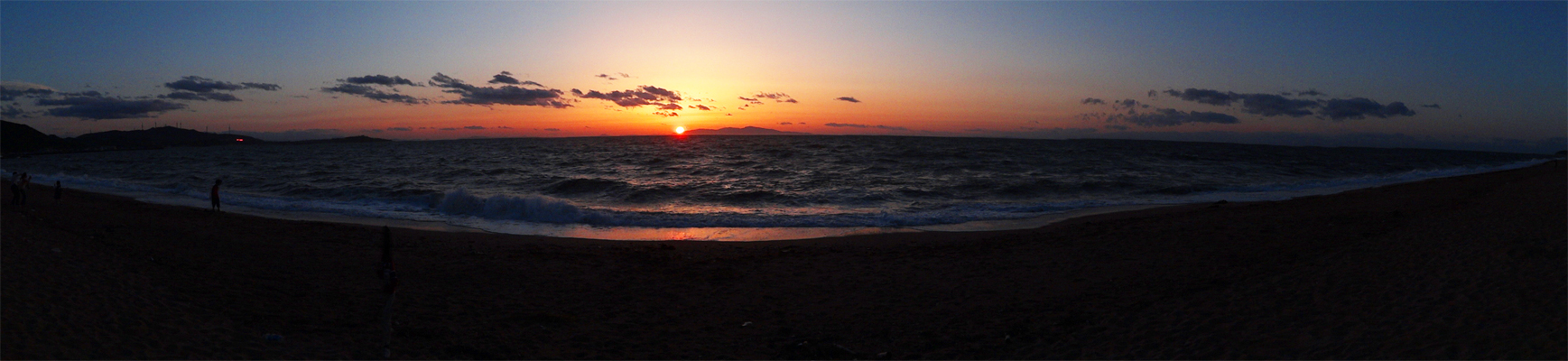 慶野松原の夕日