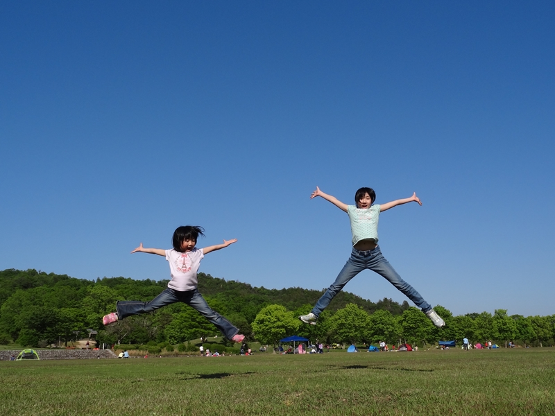 マイアミ浜キャンプ場から滋賀希望ヶ丘文化公園で遊ぶ…