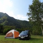 夏休み明けのキャンプでもまだ暑いので魚ヶ滝にドボンできるかと思い、魚ヶ滝荘キャンプ場へ川遊びキャンプ