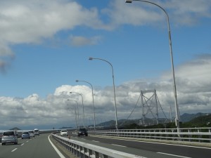 鳴門海峡大橋で徳島県鳴門市へ01